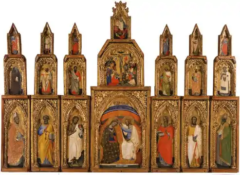 Polyptyque du couronnement de la Vierge,Pinacothèque nationale de Bologne.
