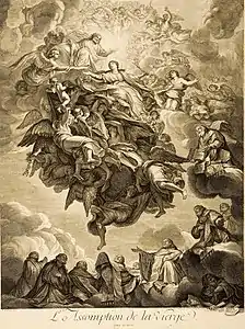 L'Assomption de la Vierge, d'après Charles Le Brun.