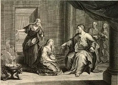 Visite de Jésus à Marie et Marthe, d'après Antoine Coypel.