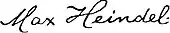 signature de Max Heindel
