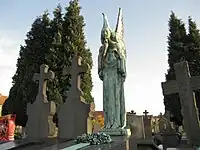 Cimetière Campo Santo Gand Statue tombeau Poelvoorde-Van De Voorde