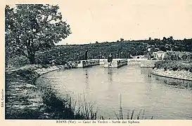 Le siphon de Rians en 1905.