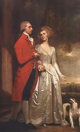 Sir Christopher et Lady Sykes par George Romney.