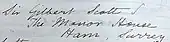 signature de George Gilbert Scott