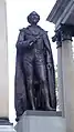 Statue de John A. Macdonald érigée sur la place du Canada à Montréal (Déboulonnée le 29 août 2020)
