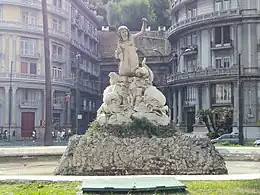 Fontaine de la Sirène, place Sannazaro, Naples