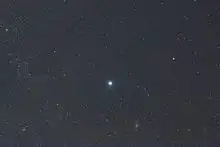 Sirius, M50 en haut à gauche et M41 en bas un peu à gauche.