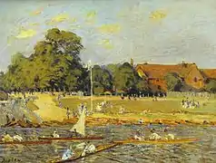 Alfred Sisley, Les Régates à Hampton Court, 1874