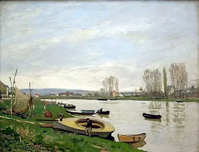 La Seine à Argenteuil par Alfred Sisley(musée Faure).