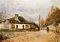 Rue de Voisins, Louveciennes (1872, D. 33 [connue sous le titre de Rue de village ] par Sisley