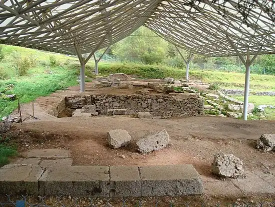 Une partie des fouilles sur le site archéologique de Villards-d'Héria.