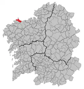 Localisation de Concello de Malpica de Bergantiños