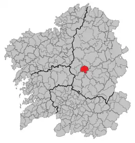 Localisation de Portomarín