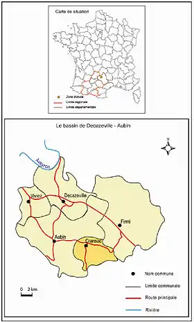 Localisation de Communauté de communes du Bassin de Decazeville Aubin