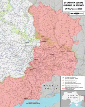 Carte de la situation dans le Donbass au 30 octobre 2022.