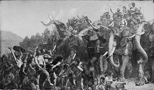 Massacre des barbares par Hamilcar (Salon de 1896), Paris, Sorbonne Université.