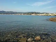 Vue en direction de Sanary depuis le cap Nègre.