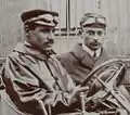 Sizaire et Naudin (au volant), lors du kilomètre de Dourdan (octobre 1906).