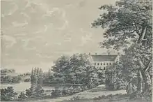 Château de Hesselagergård 1822 (Eau-forte)