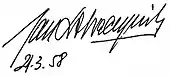 signature de Jan Dobraczyński