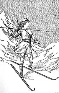 Skadi d'après H.L.M. (1901).