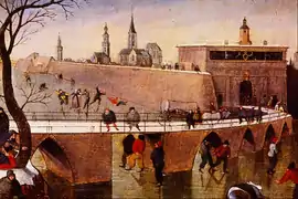 Patineurs sur les murs d'Anvers