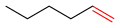 L'hex-1-ène a une double liaison terminale.