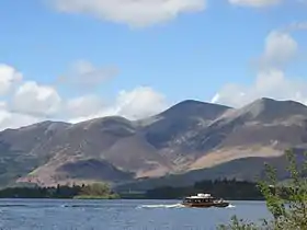 Vue de Skiddaw depuis Ashness, au bord du Derwentwater.