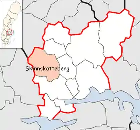 Localisation de Skinnskatteberg