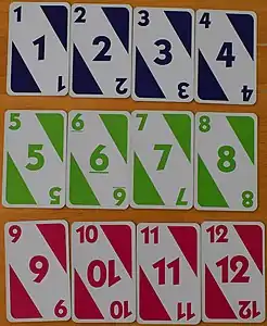 Cartes de Skip-Bo, modèle 2000.