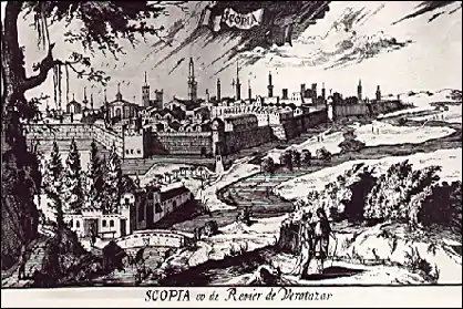 Gravure de Skopje de 1594