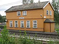 La gare de Skotterud.