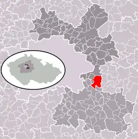 Localisation de Škvorec