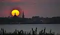 Vue nocturne d'Enkhuizen.