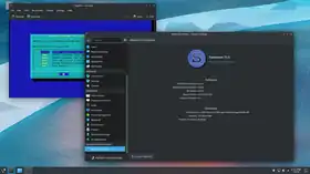 Slackware 15.0 avec le bureau KDE Plasma 5.