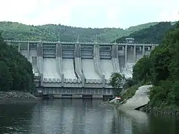 Barrage de Slapy (144 MW) sur la Vltava, 2006.