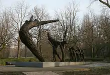 Monument national du passé esclavagiste dans le Oosterpark à Amsterdam.