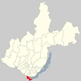 Localisation de Raïon de Slioudanka