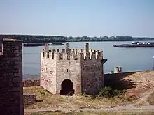 Une tour de la forteresse de Smederevo