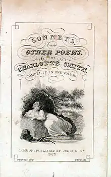 Page de titre, illustrée d'une jeune fille alanguie