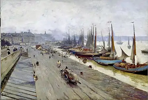 Bordeaux vue du Pont de Pierre (1904)