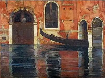 Venise, case de rio
