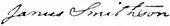 signature de James Smithson