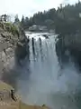 Snoqualmie Falls à la mi-mars.