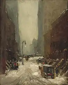 Robert Henri, Neige à New York, 1902, National Gallery of Art, Washington
