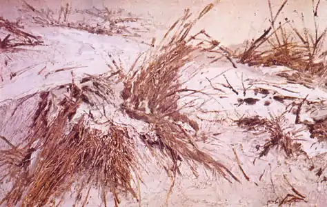 Neige sur des dunes de sable (1880)