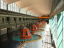 Salle des machines de la centrale de Murray-1.
