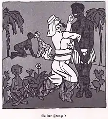 La colonisation de l'Afrique par les Français (Heine, 1904).