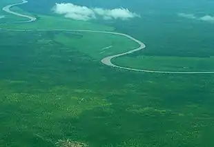 Photo aérienne de la rivière Sobat