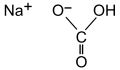 Formule chimique du carbonate acide de sodium